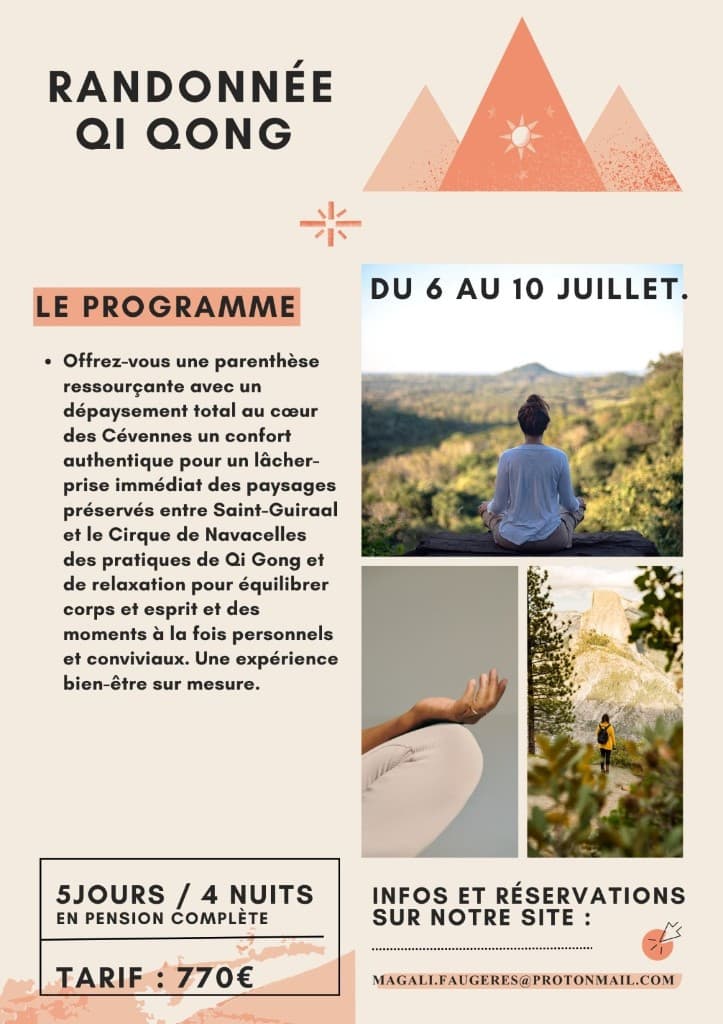 Flyer Randonnée Qi Gong — juillet 2026