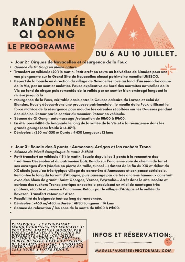 Programme J2–J3 — Navacelles et résurgence de la Foux